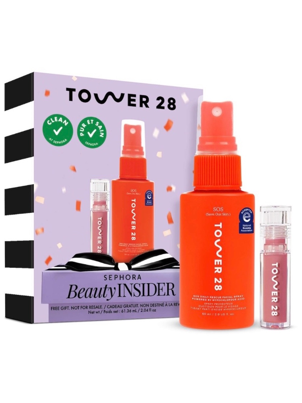 Tower 28 SOS Facial Spray & Lip Gloss Duo